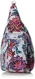 Vera Bradley Women's Cotton Medium Sling Backpack, Neon Blooms, One Size