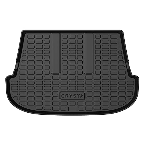Image of GFX TPV Car Trunk Mat Dustproof /Waterproof /Foldable, Strong & Thick Compatible with Innova, All Weather Protection Floor Dicky Mat (Model - 2016 to 2020), Black