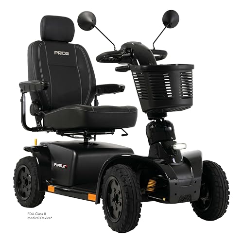 The Pursuit 2 4-Wheel Mobility Scooter (Black, 50Ah Standard Battery)