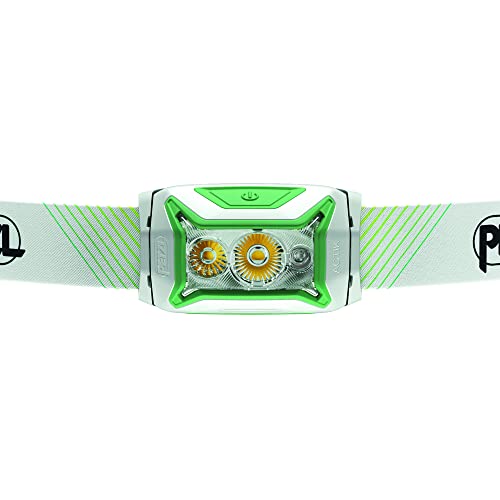 Petzl ACTIK CORE Headlamp - Powerful, Rechargeable 600 Lumen Light with Red Lighting for Hiking, Climbing, and Camping - Green
