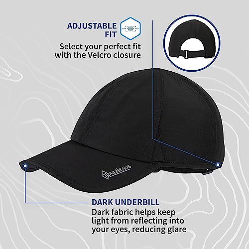 Image of TrailHeads Men's Running Hat with UV Protection | Quick Dry Sports Hats for Men | UPF 50 Hats | Summer Hats for Men