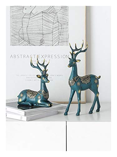 WYHP Between the Nordic model elk ornaments creative home decoration crafts furnishings living room TV wine cabinet factory outlets (Color : Bronze)