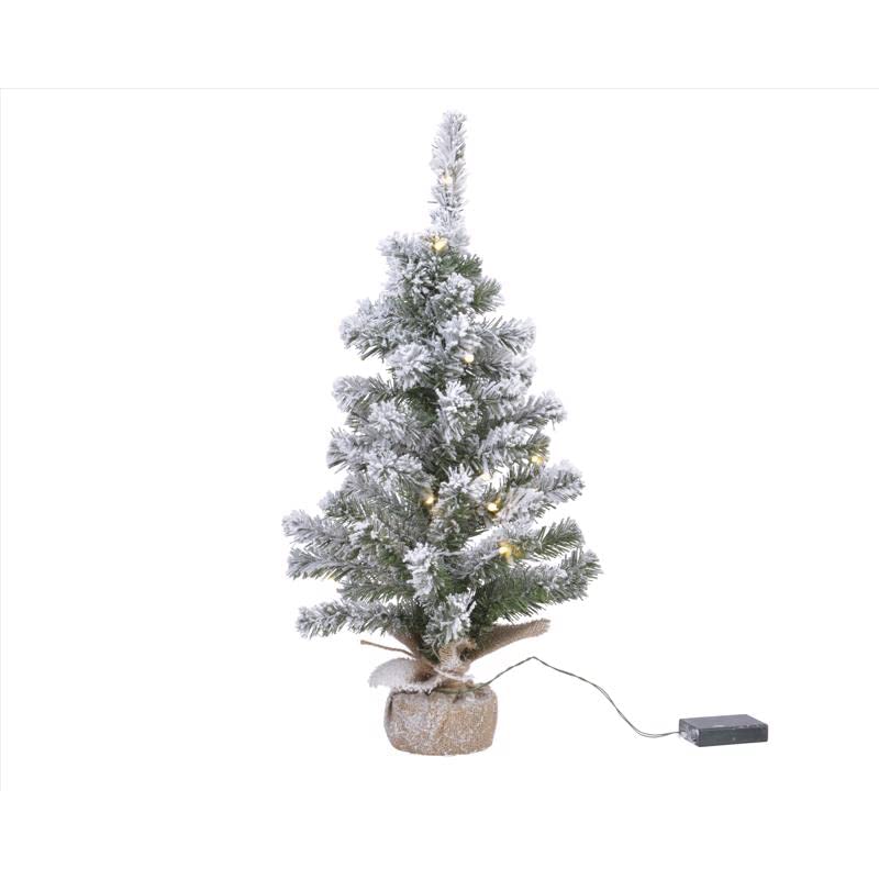 Kaemingk Everlands Imperial Mini Christmas Tree Snowy Pre Lit 60cm