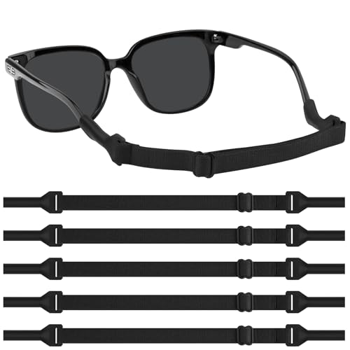 Cordons Elastiques Pour Lunettes, Sangles Lunettes Antidérapantes Réglables, Cordon à Lunettes Elastique, Sport Nautique Corde à Lunette, pour Course à Pied,...