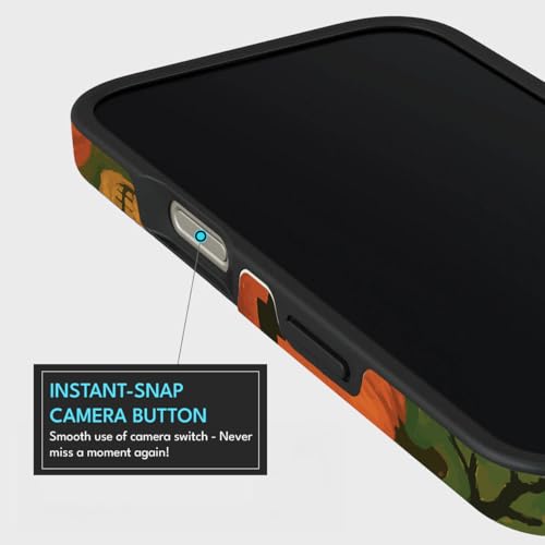 Image of MILLION CASES Back Cover Case for iPhone 15 Pro Scratch Resistant Anti-Slip Polycarbonate Shockproof Protective Durable Pumpkin Party Crystal Case for Men & Boys