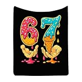 Manta de Franela Suave de 60 Pulgadas, Manta de Franela con números Impresos, Manta Decorativa con Estampado de para sofá, Dormitorio, niños y Adultos