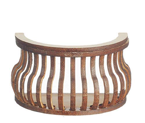 Melody Jane Dollhouse Balcony Round S Curve Laser Cut Wooden Gallery 1:12 Scale