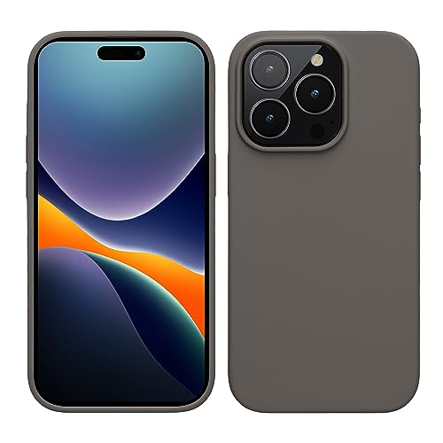 kwmobile Case for iPhone 15 Pro Case - Soft TPU Silicone Cover - Stone Dust