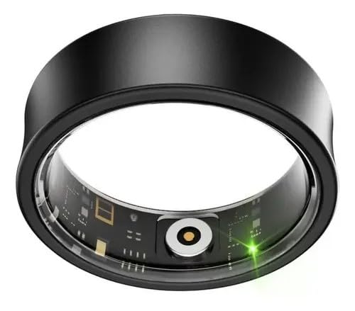 bj01 (Size 6 to 13) Smart Ring, Black, Health Fitness Tracker with Built-in Sensors, Wearable Technology-picture-24