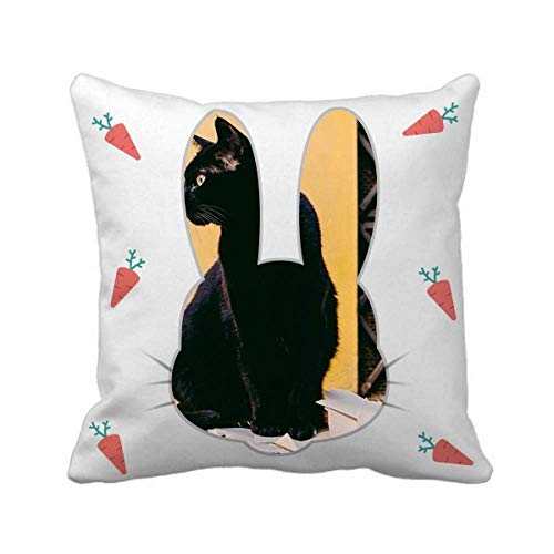 Coussin carré chat couverture lavable pour protéger et embellir votre canapé - 2