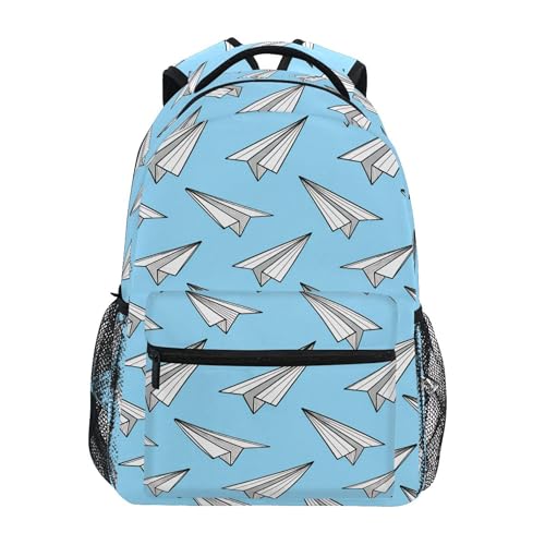 Paper Airplane Kids Backpack for Boy Girl Bookbag School Bag Daypacks for Women B0404781