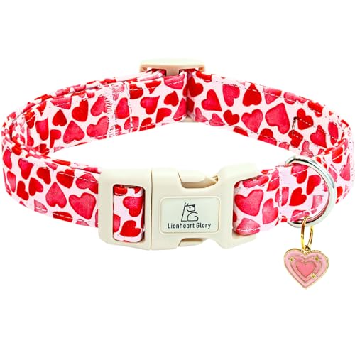 Lionheart glory Valentine Collar, Red Hearts Dog...