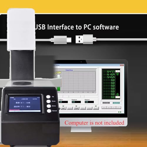Image of Haze Meter Hazemeter Light Transmission Meter Benchtop Analyzer with Range 0 to 100% for Plastics Films Glass LCD Panels