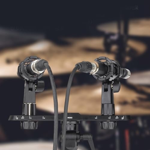 Support de microphone stéréo MS02 une structure robuste avec double perche réglable