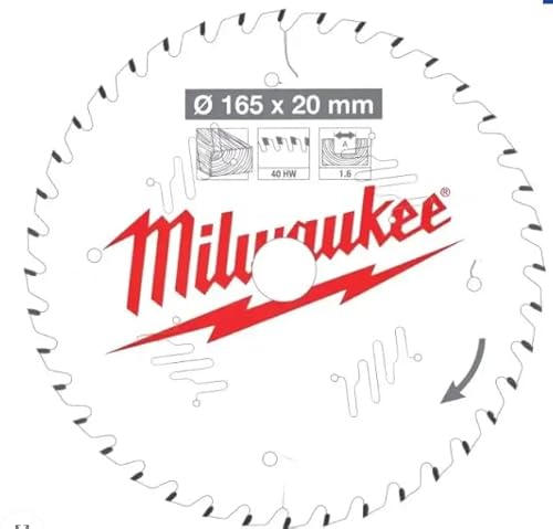 milw Milwaukee 4932471932 Circular Saw Blade 165/20 mm 40T Wood