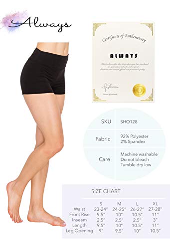 image for ALWAYS Women Workout Yoga Shorts - Premium Buttery Soft Solid Stretch 