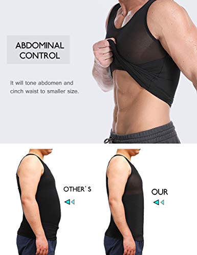 Men Body Shaper Vest Tummy Control Tank Top Compression Waist Slimming Shirts4