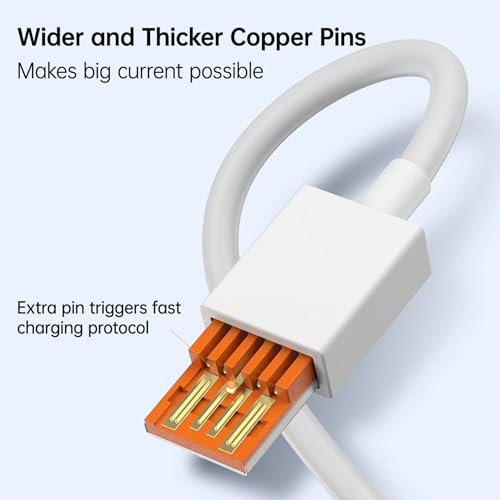 Image of HyperCharge Type C Cable 100cm | 120W, 100W, 80W, 67W Fast Charging USB-C Wire | Compatible with OnePlus, Xiaomi, Redmi, Realme, iQOO, Infinix, Poco, Mi, Tablets, Laptops & Smartphones