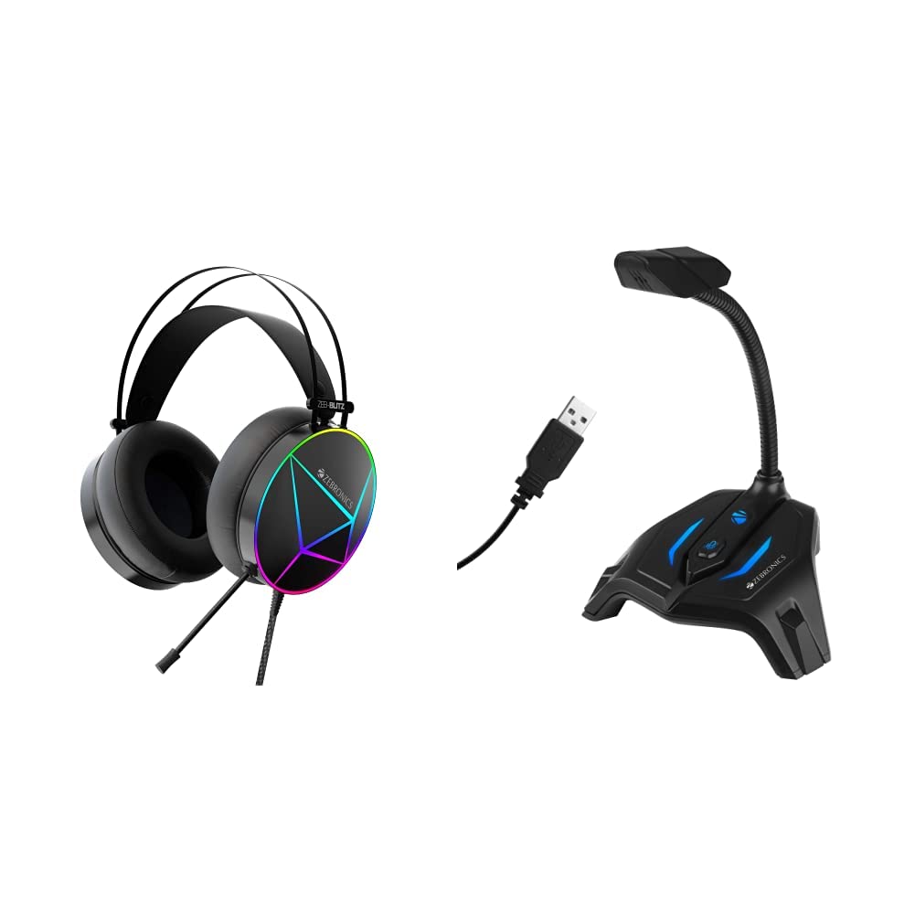 ZEBRONICS ZebBlitz USB Gaming Wired On Ear Headphones with Mic with