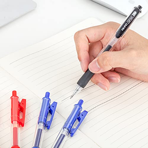 Aihao Medium Point Gel Pen, 0.7Mm, Assorted Ink Pens With Multi-Function Clip,12Ct Retractable Rollerball Pen No Smear & Smudge For Smooth Writing, Journaling, Notetaking,Planner #TOP4