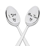 Wedding Gifts for Bride and Groom I Do Me too Spoons Engagement Gift for Couples Gifts for Boyfriend Girlfriend Marriage Gifts for Couple Promise Gifts for Him Her