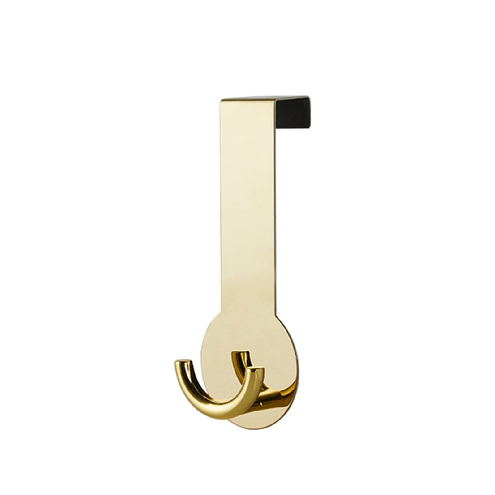 YLFKWLHRW Towel Hooks Wall Mounted Towel Hooks Nail Free Bathroom Clothes Robe Hook for Bathroom Door Kitchen(1 Hooks)