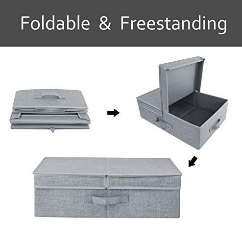 Huishoudelijke kleding opbergdoos stof opvouwbare puin opbergdoos speelgoed opbergdoos grootte- xxl 58x40x35cm (donker bruin) - online kopen? | Korting tot 56