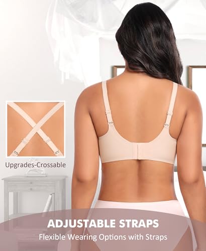 Bras for Women Wireless Supportive Seamless No Underwire Bras Full Coverage Comfortable Everyday Bra3