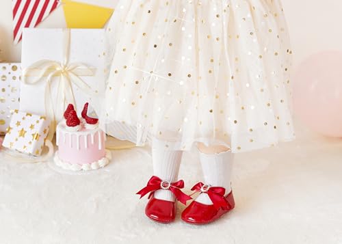 Image of PHIRAMIN Toddler Girl Mary Jane Dress Shoes-Little Girl School Uniform Shoes for Wedding Party