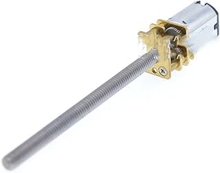 GRASAKY Geared Speed N20 Model Engine Gear Motor Low RPM 6v Gearbox High Torque Dc Worm Gear Vibration Motor Spinning Art Motr 55.2mm Long Shaft Torque Electric (Size : 50rpm, Color : 6V)