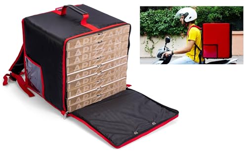 Safemi Zaino Borsa Termica Porta Pizze Da Asporto 10 Cartoni Fast 10 Nero - 2