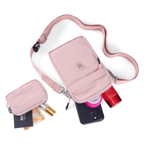 Image of BAG IN Small Crossbody Bag for Women with Detachable Pouch - Multi-Color Travel Shoulder Bag, Light weight Phone Purse with Adjustable Strap