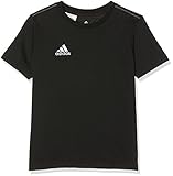 Adidas-Logo auf der Brust adidas Kinder Fan-t-Shirt/Polo Coref Tee y, Black/White, 152