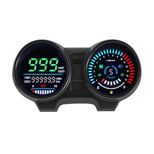 Compteur de vitesse moto LCD avec tableau de bord rétroéclairé Titan 150
