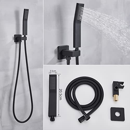Système de douche encastré avec ensemble de mitigeurs muraux et douchette