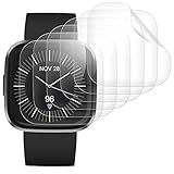 【Huella de Soporte】La alta sensibilidad táctil permite una gran capacidad de respuesta del teléfono. El proceso innovador logra que no haya burbujas en el protector de pantalla Compatible para Fitbit Versa 2 y el proceso revolucionario lo hace autocurativo en 24 horas.