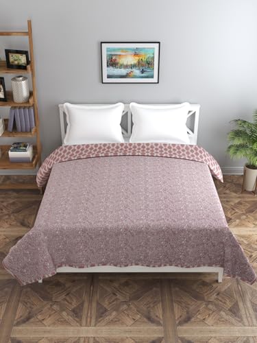 Image of Florida Cotton Double Bed All Season Reversible AC Dohar (Maroon, 220x240 CM)