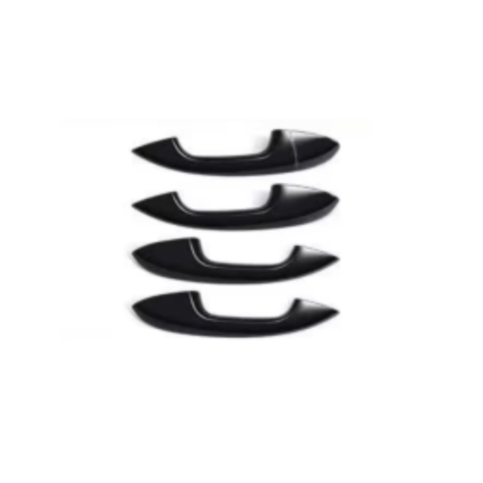 Rcuihgfb Black Door Handle Shell Compatible With Benz For W177 2019-2024 For W247 2020-2024 Car Exterior Door Handle Cover Trim Set(Black)
