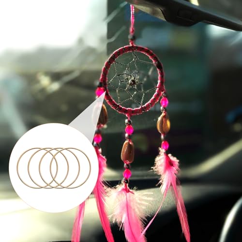 20 Pcs 2 Inch Metal Rings for Craft Gold Hoops Floral Macrame Hoops Rings for DIY Crafts Macrame Dream Catchers Supplies(Gold,2 Inch) - Image 4