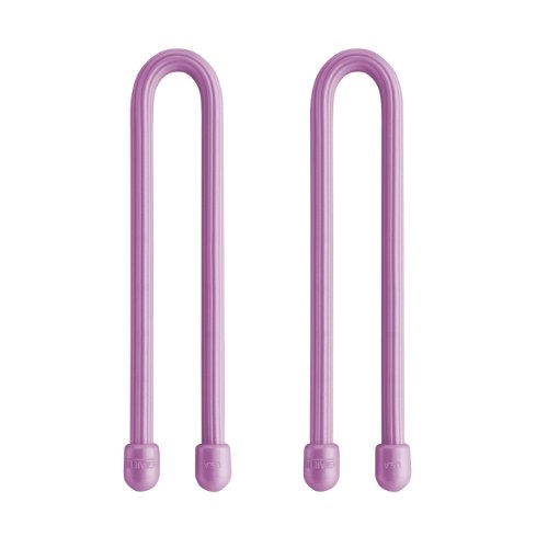 Nite Ize GT6-2PK-12 Gear Tie Reusable 6-Inch Rubber Twist Tie, Pink