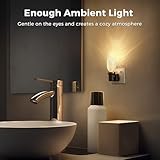 LOHAS-LED Dimmable Plug-in Night Light with Dusk-to-Dawn Sensor, 0–100LM Adjustable Brightness, Soft Warm White 3000K for Bedroom, Bathroom, Hallway, Nursery, Garage - Image 4