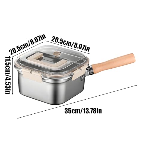 Ensemble de poêles à friteuse avec grille d'égouttement intégrée - 7