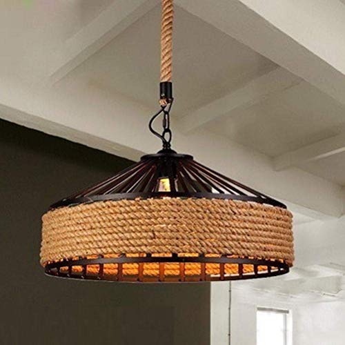Lustre vintage E27 pour changer d'ambiance facilement luminaire corde ajustable 30cm