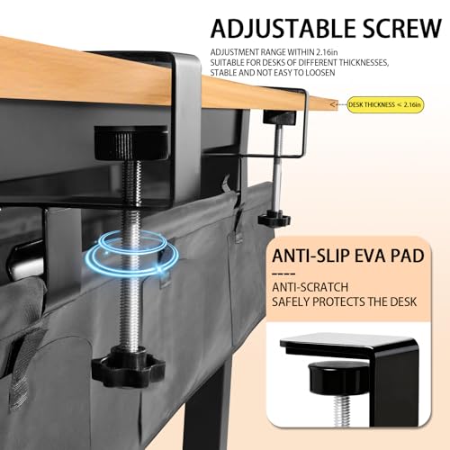 Image of Cable Management Under Desk Cable Management Tray, Cord Organizer & Cable Organizer - No Drill Installation for Home Office & Workstation
