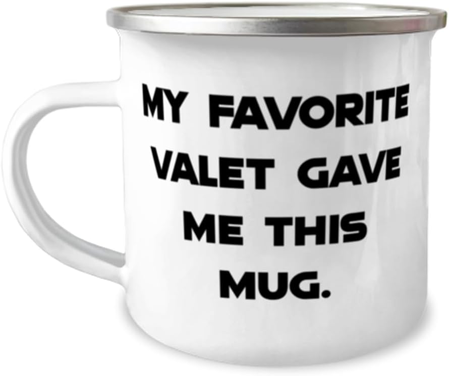 My Favorite Valet Gave Me This Mug. 12oz Camper Mug, Valet, Surprise Gifts For Valet from Colleagues, Valet gifts under, Valet gifts for men, Valet gifts for him, Personalized valet gifts, Engraved