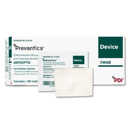 PDI Healthcare b19600prevantics franja de dispositivo Swab y 3125 longitud 1125 de diámetro Pack de 100