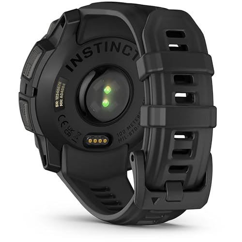 Image of Garmin Instinct 3 50mm, AMOLED Display, Rugged Outdoor GPS Smartwatch, Metal-Reinforced Bezel, Built-in Flashlight, Up to 18 Days of Battery Life, Charcoal