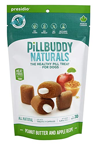 Pill Buddy Naturals, Peanut Butter & Apple Recipe for Dogs, 1 Pack, 30-Count