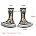 HALLEBEADS 2 Pcs Stainless Steel Norse Viking Pendant Rune Axe for Men Necklace DIY Accessories Finding Jewelry Making Charm (Axe 2)