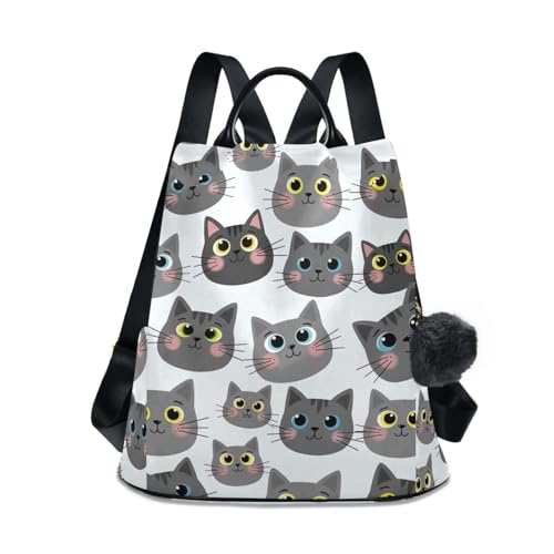 Sac à dos antivol pour femme en polyester durable avec multi-poches